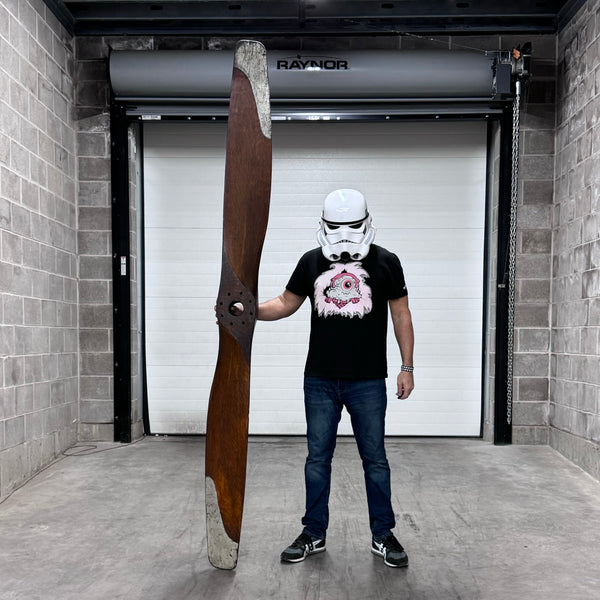 1916-1918 99" WWI Paragon Standard J-1 Hall Scott A-7a Wooden Airplane Propeller