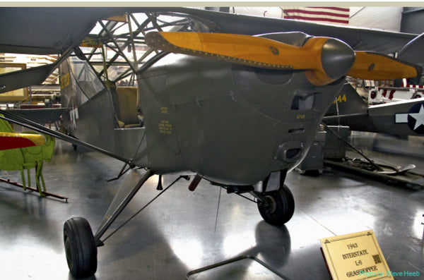 76" WWII Interstate L-6 Grasshopper US Propellers Inc Wooden Airplane Propeller