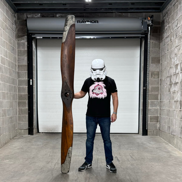 1916-1918 99" WWI Paragon Standard J-1 Hall Scott A-7a Wooden Airplane Propeller