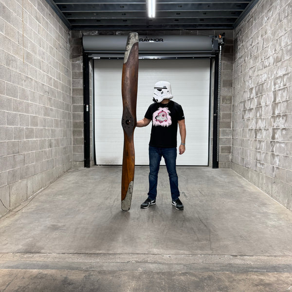 1916-1918 99" WWI Paragon Standard J-1 Hall Scott A-7a Wooden Airplane Propeller