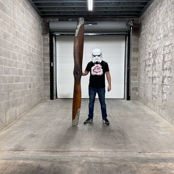 1916-1918 99" WWI Paragon Standard J-1 Hall Scott A-7a Wooden Airplane Propeller