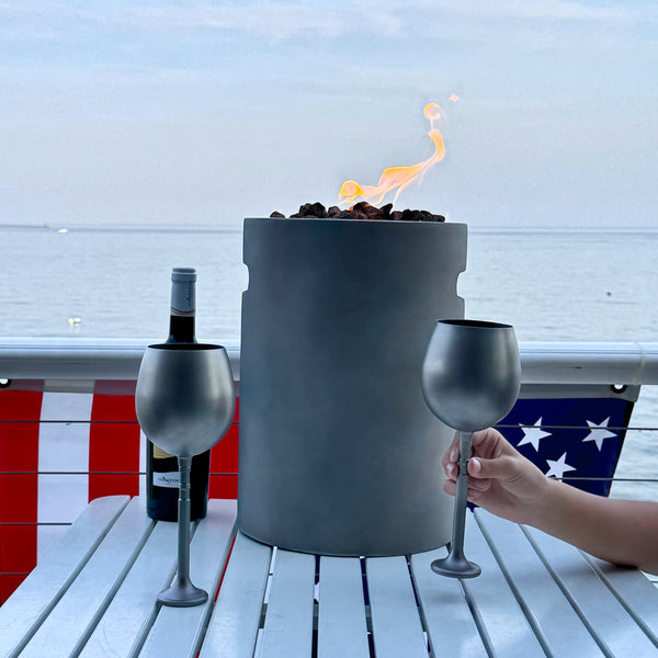 P-51 Mustang Engine Valve Wine Glass Goblet w/ Authentic 1940’s Packard Merlin Intake Stem