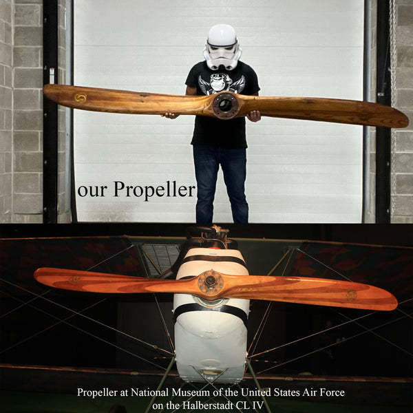 1915-1917 WWI Niendorf Luckenwalde Halberstadt CL IV German Wooden Airplane Propeller