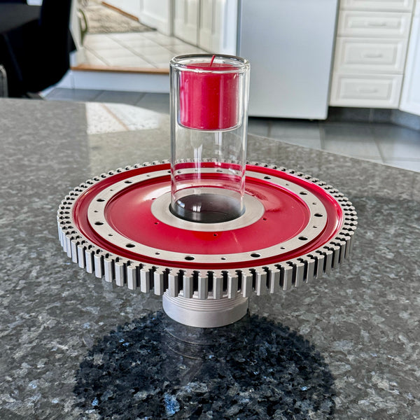 Multifunctional GE J85 Northrop T-38 Talon Jet Engine Turbine Disk Candle Centerpiece Plant Stand