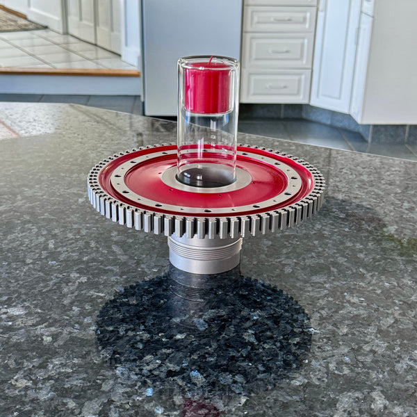 Multifunctional GE J85 Northrop T-38 Talon Jet Engine Turbine Disk Candle Centerpiece Plant Stand