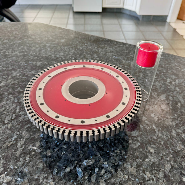 Multifunctional GE J85 Northrop T-38 Talon Jet Engine Turbine Disk Candle Centerpiece Plant Stand