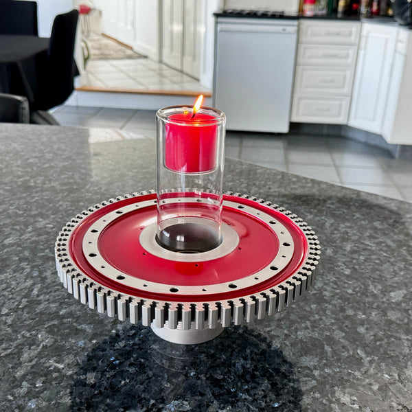 Multifunctional GE J85 Northrop T-38 Talon Jet Engine Turbine Disk Candle Centerpiece Plant Stand