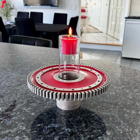 Multifunctional GE J85 Northrop T-38 Talon Jet Engine Turbine Disk Candle Centerpiece Plant Stand