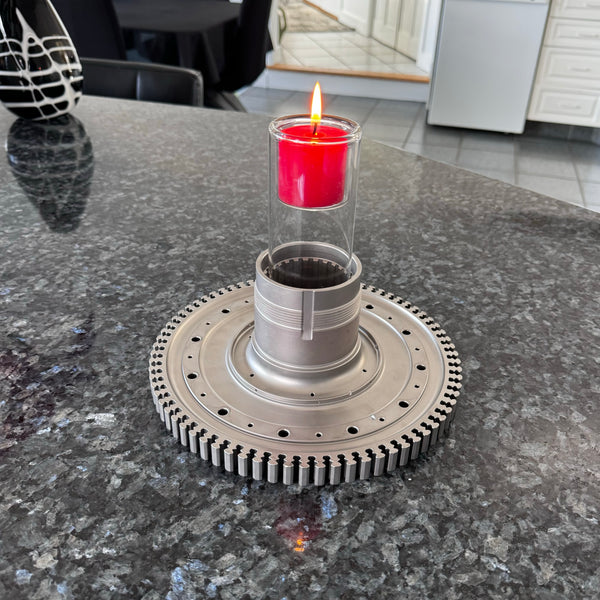 Multifunctional GE J85 Northrop T-38 Talon Jet Engine Turbine Disk Candle Centerpiece Plant Stand