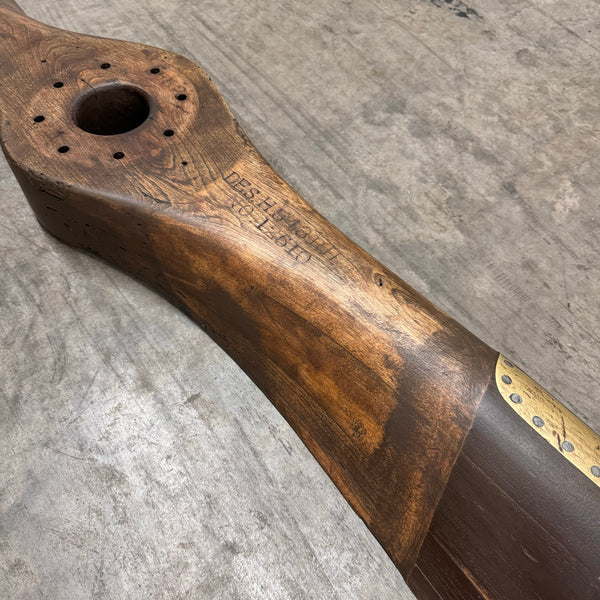 102” 1920’s HAMILTON AERO Scimitar Curtiss OX-5 Engine Wooden Airplane Propeller
