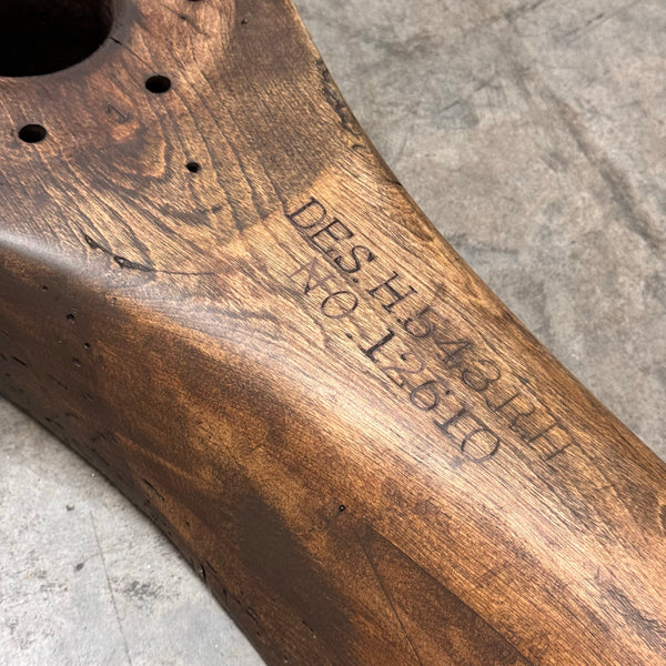 102” 1920’s HAMILTON AERO Scimitar Curtiss OX-5 Engine Wooden Airplane Propeller