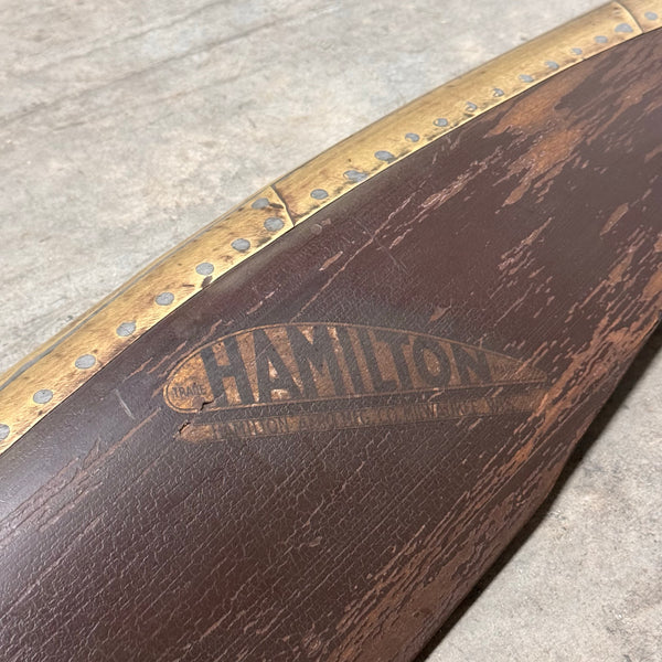 102” 1920’s HAMILTON AERO Scimitar Curtiss OX-5 Engine Wooden Airplane Propeller