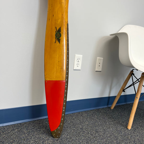 1930's Sensenich Bros Piper J3 Cub Wood Airplane Propeller w/ Rare Repair Service Decals