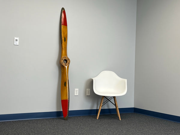 1930's Sensenich Bros Piper J3 Cub Wood Airplane Propeller w/ Rare Repair Service Decals