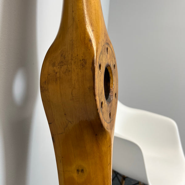 1930's Sensenich Bros Piper J3 Cub Wood Airplane Propeller w/ Rare Repair Service Decals