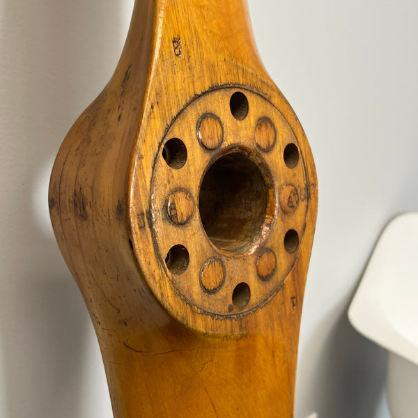 1930's Sensenich Bros Piper J3 Cub Wood Airplane Propeller w/ Rare Repair Service Decals