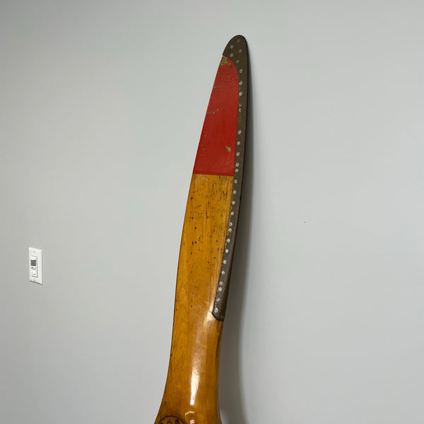 1930's Sensenich Bros Piper J3 Cub Wood Airplane Propeller w/ Rare Repair Service Decals