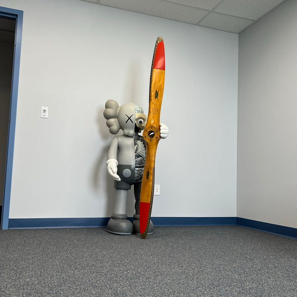 1930's Sensenich Bros Piper J3 Cub Wood Airplane Propeller w/ Rare Repair Service Decals