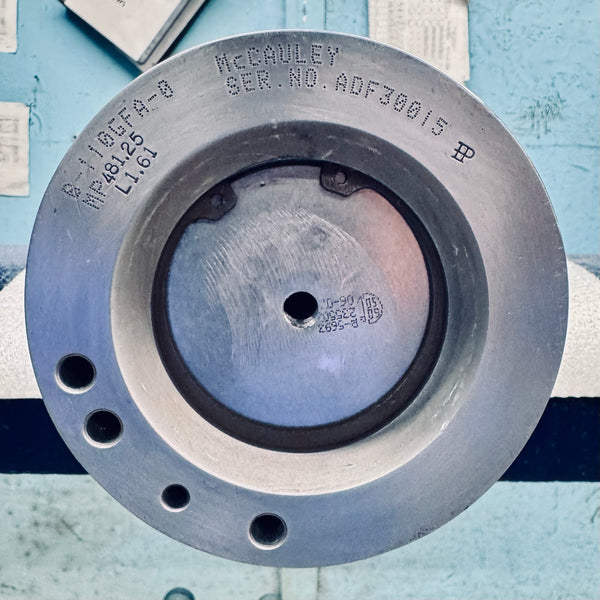 60" MQ-9 Reaper Drone USAF Mirror Polished | Painted Propeller Blade w/ Base