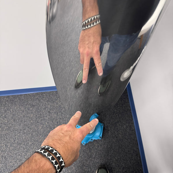 60" MQ-9 Reaper Drone USAF Mirror Polished | Painted Propeller Blade w/ Base