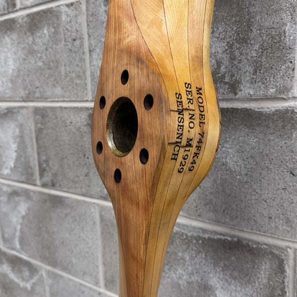 1940s Sensenich Bros 74FK49 Cessna 140 Wood Airplane Propeller w/ Laser Logos