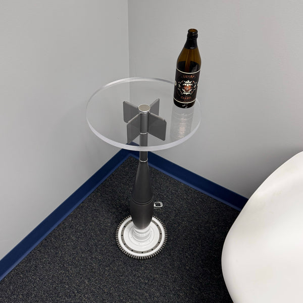 MK-76 Grumman F-14 Tomcat Screaming Eagles Navy Fighter Practice Bomb Martini Side Table