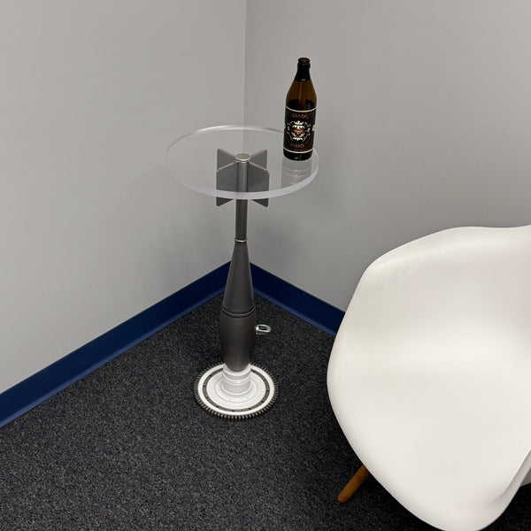 MK-76 Grumman F-14 Tomcat Screaming Eagles Navy Fighter Practice Bomb Martini Side Table