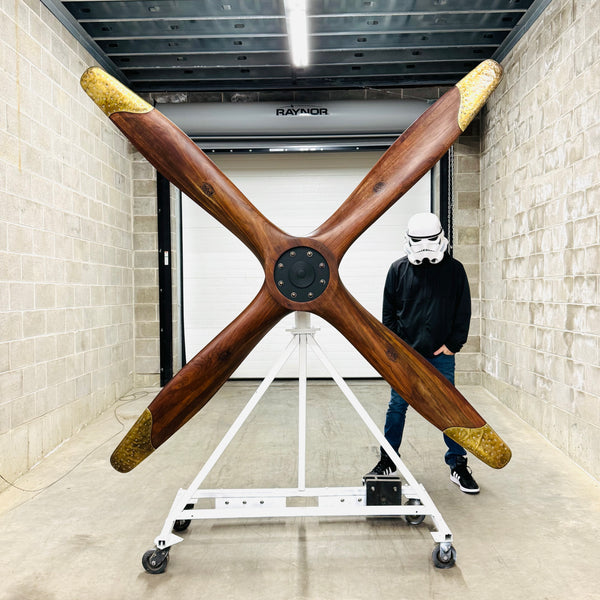 Paragon WWI 4-Bladed Curtiss HS-2L US NAVY Flying Boat Wooden Airplane Propeller