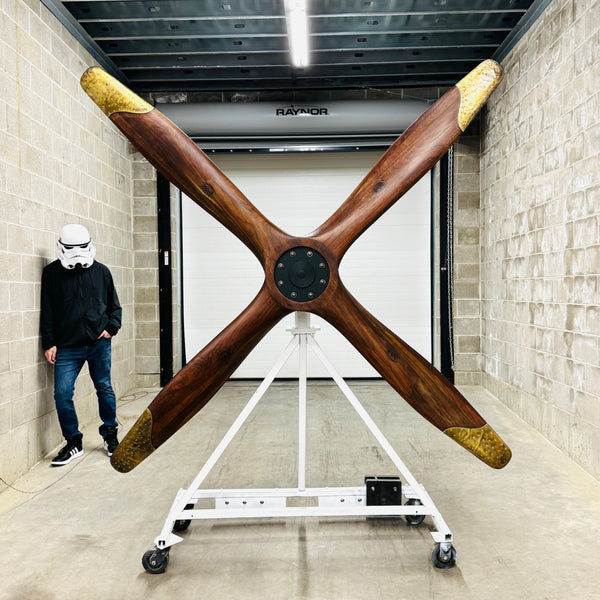 Paragon WWI 4-Bladed Curtiss HS-2L US NAVY Flying Boat Wooden Airplane Propeller