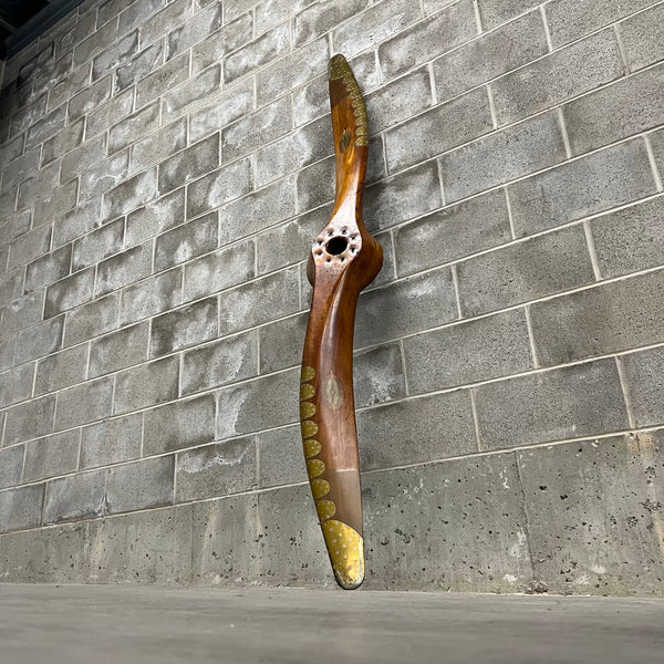 81" De Havilland DH.60GM Metal Moth Scalloped Scimitar Wooden Airplane Propeller