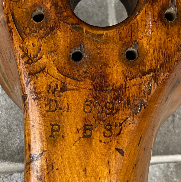 81" De Havilland DH.60GM Metal Moth Scalloped Scimitar Wooden Airplane Propeller