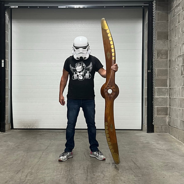 81" De Havilland DH.60GM Metal Moth Scalloped Scimitar Wooden Airplane Propeller