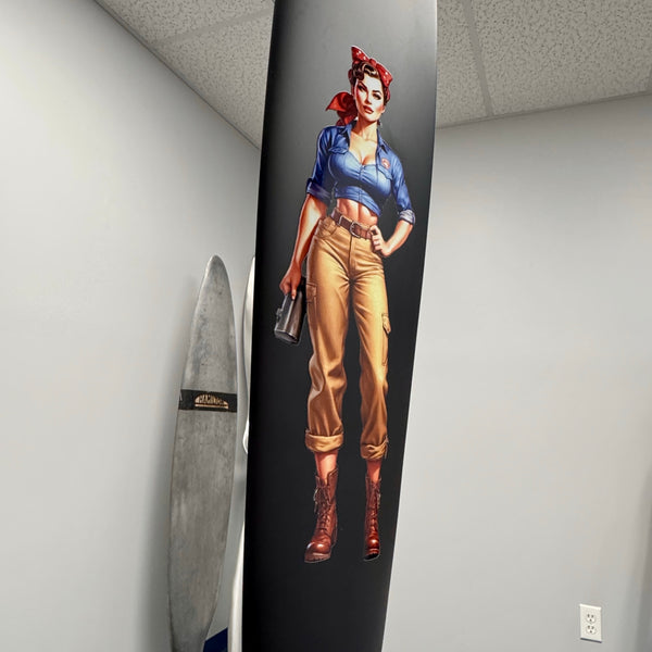 36" Rosie the Riveter WWII Pinup Mooney M20 Airplane Aviation Propeller Blade