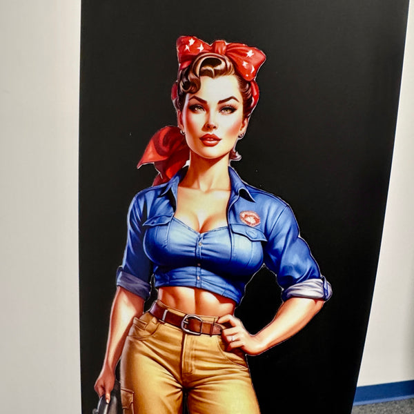 36" Rosie the Riveter WWII Pinup Mooney M20 Airplane Aviation Propeller Blade