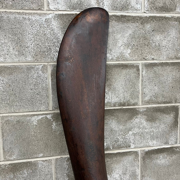 72” 1918 Paragon 6FT Scimitar Wooden Wood Antique Airplane Propeller