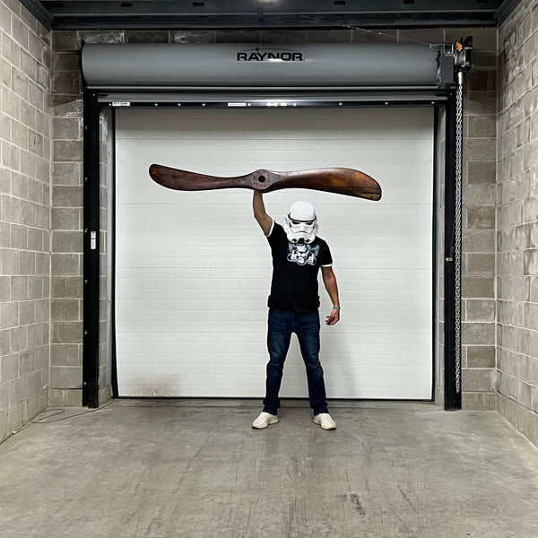 72” 1918 Paragon 6FT Scimitar Wooden Wood Antique Airplane Propeller