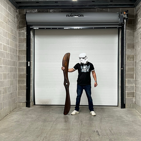 72” 1918 Paragon 6FT Scimitar Wooden Wood Antique Airplane Propeller