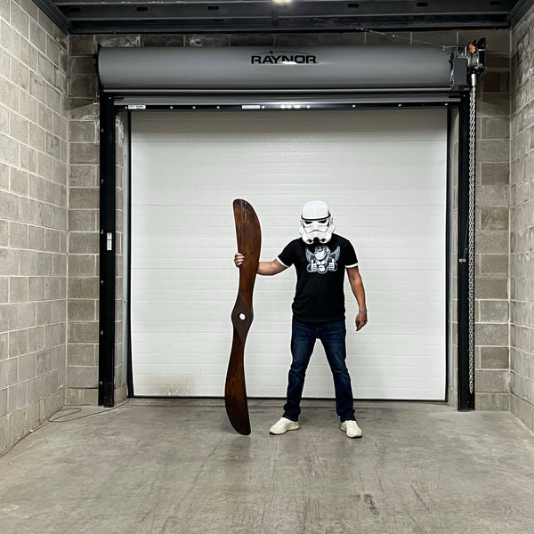 72” 1918 Paragon 6FT Scimitar Wooden Wood Antique Airplane Propeller