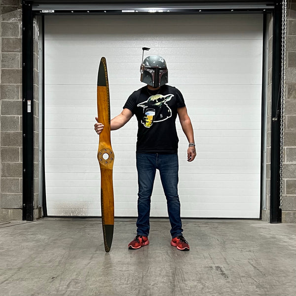 70" 1940s GB Lewis Co Aeronca Piper Luscombe Wooden Airplane Propeller