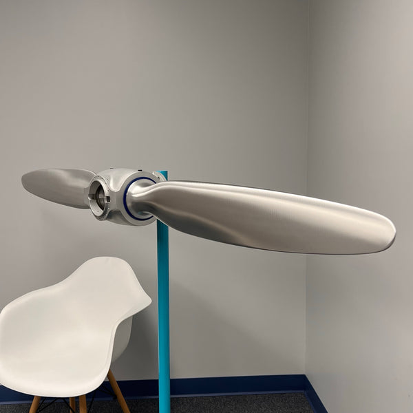 2-Bladed McCauley Cessna 70" Brushed Aluminum Airplane Propeller Wall Display