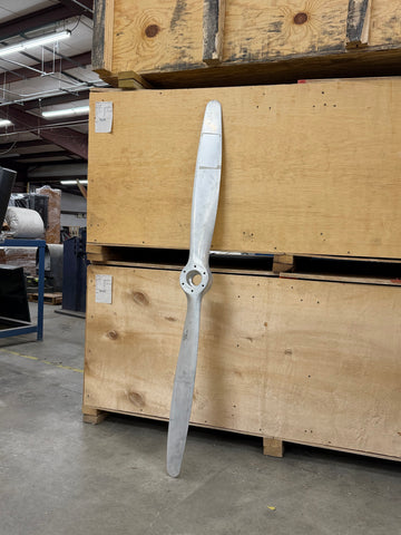 72" Piper PA-18 Super Cub Brushed Aluminum Fix-Pitch Airplane Propeller Wall Display
