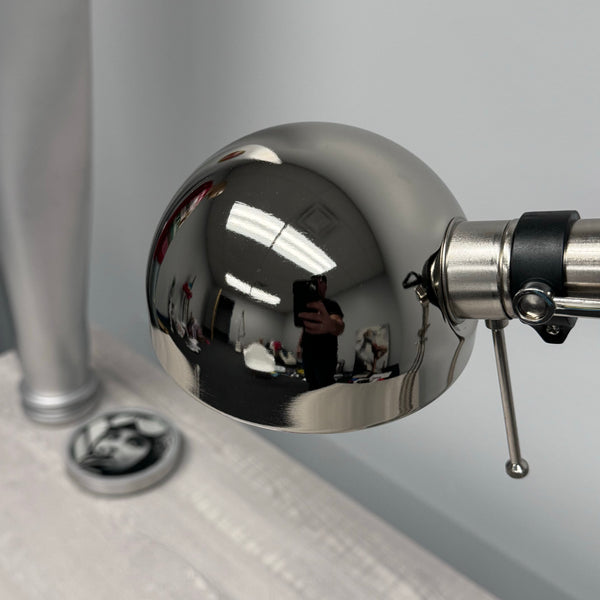 1940's Pratt & Whitney WWII R-2800 Corsair F4U Corsair Airplane Polished Chrome Radial Engine Piston Desk Task Lamp