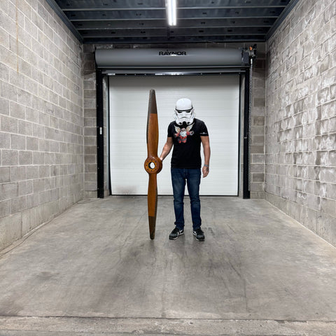 76" WWII Interstate L-6 Grasshopper US Propellers Inc Wooden Airplane Propeller