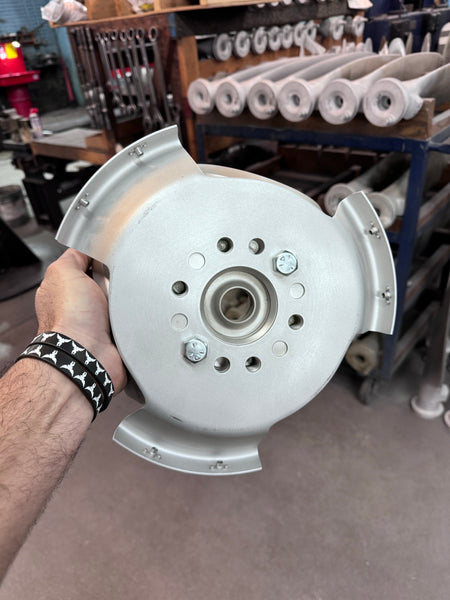 3-Bladed McCauley Mirror High Polished Airplane Propeller Wall Sculpture with Spinner