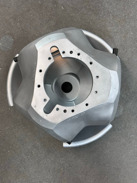 3-Bladed McCauley Mirror High Polished Airplane Propeller Wall Sculpture with Spinner