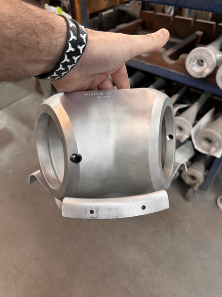 3-Bladed McCauley Mirror High Polished Airplane Propeller Wall Sculpture with Spinner