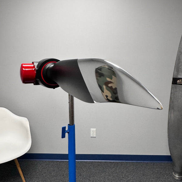 66" Black Tiger x American Ninja 2-Bladed Polished Metal Aviation Art Modern Airplane Propeller