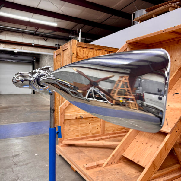 1950's Space Age 83" Experimental 2-Bladed Polished Helicopter Rotor Airplane Propeller