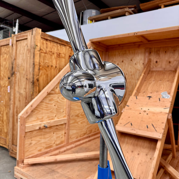 1950's Space Age 83" Experimental 2-Bladed Polished Helicopter Rotor Airplane Propeller