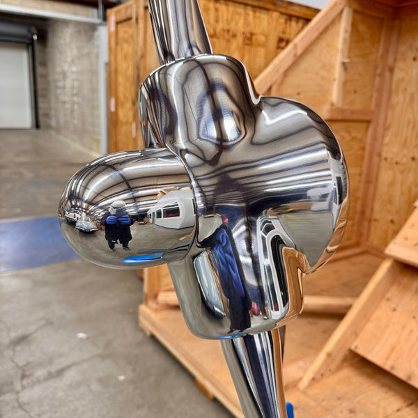 1950's Space Age 83" Experimental 2-Bladed Polished Helicopter Rotor Airplane Propeller